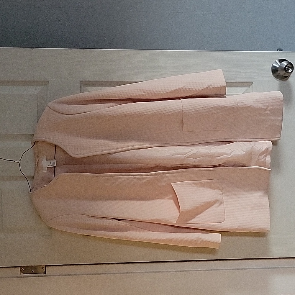 Light Pink Women’s Open Front Coat
